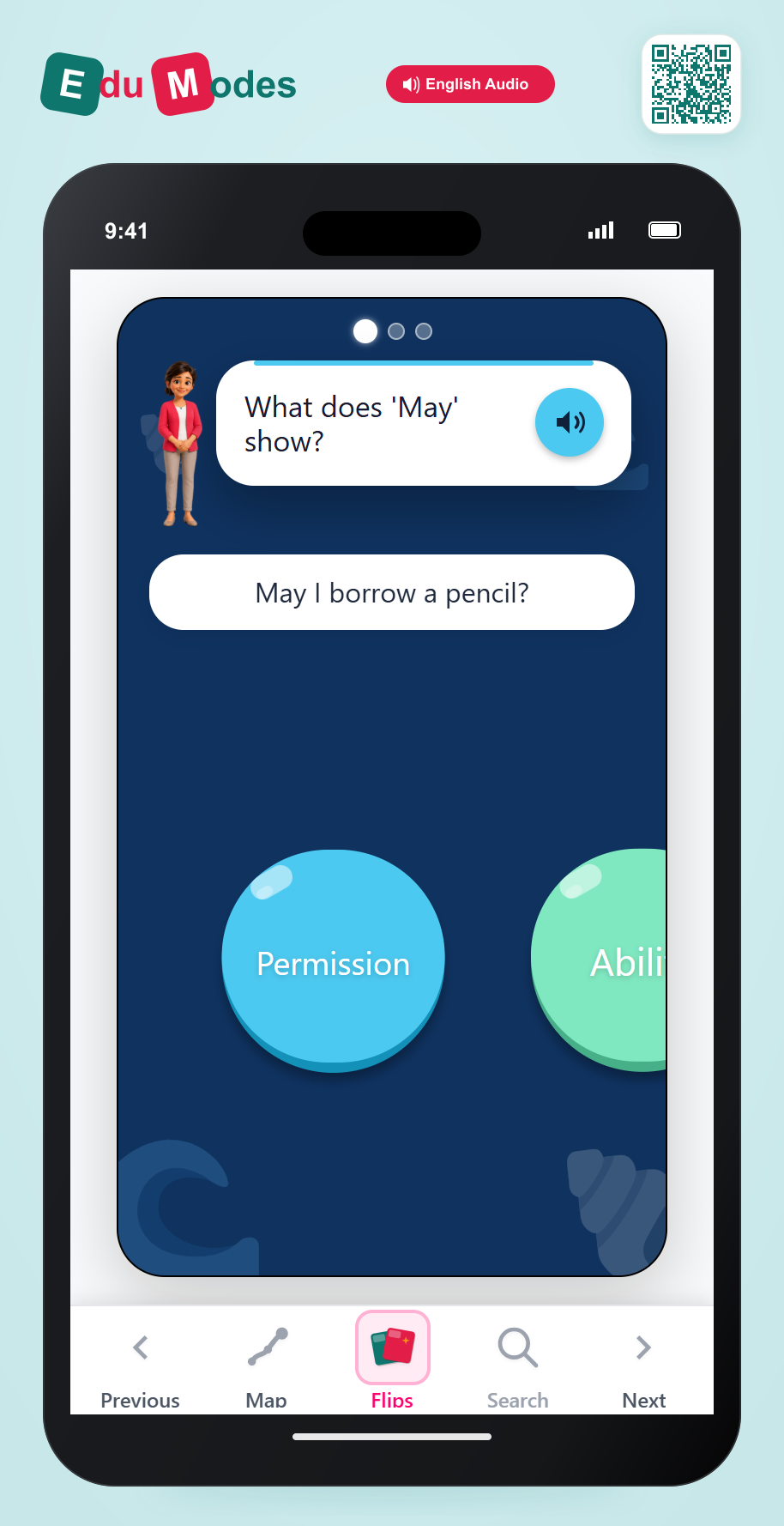What does the modal verb show? - Permission - Interactive Learning Game Preview