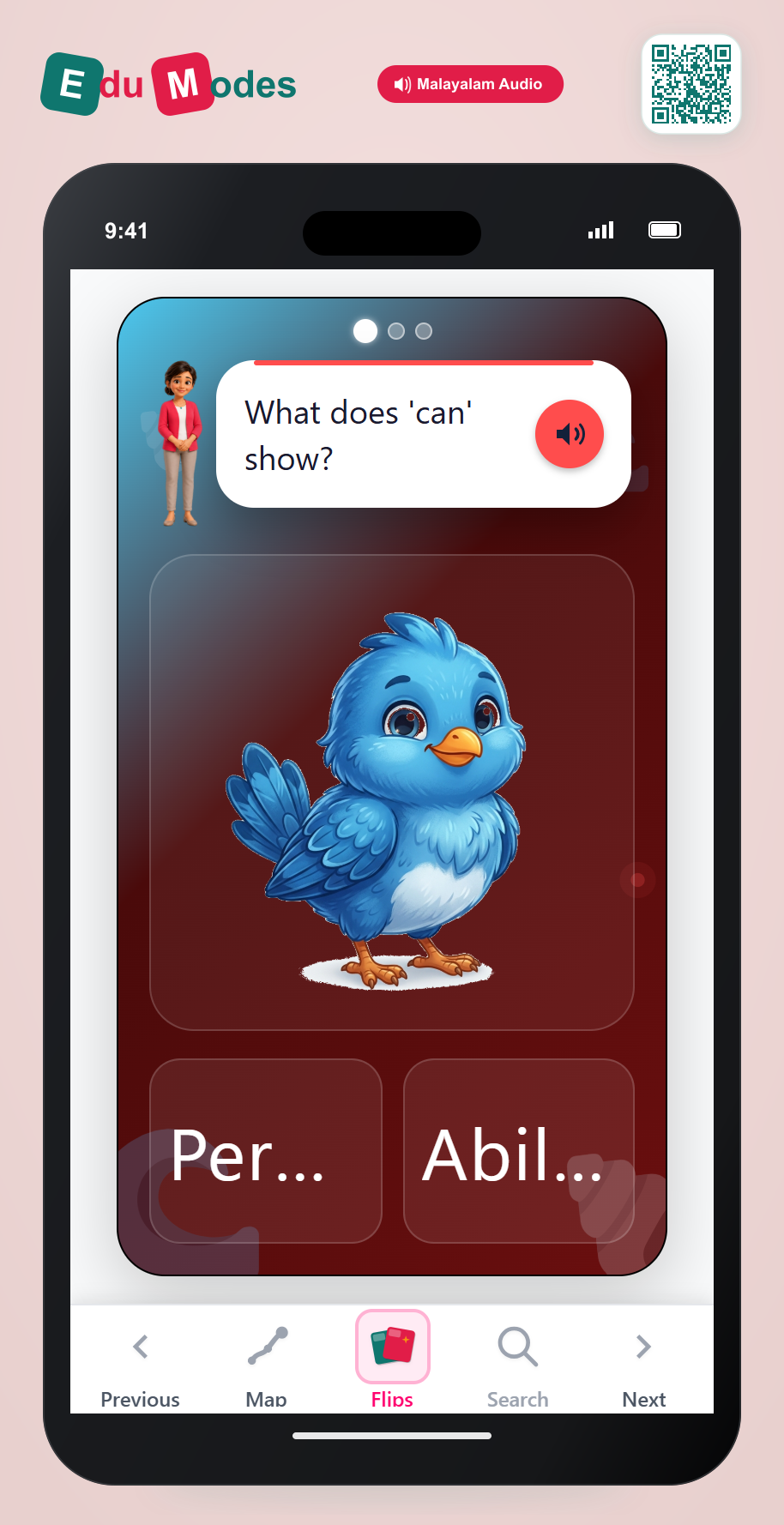 What does the modal verb show? - Ability (Malayalam) - Interactive Learning Game Preview