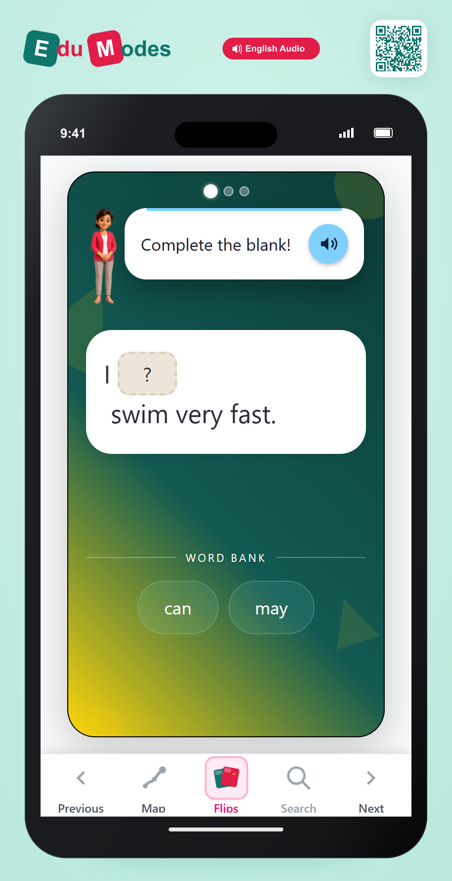Use the correct modal verb - Ability and Permission - Interactive Learning Game Preview