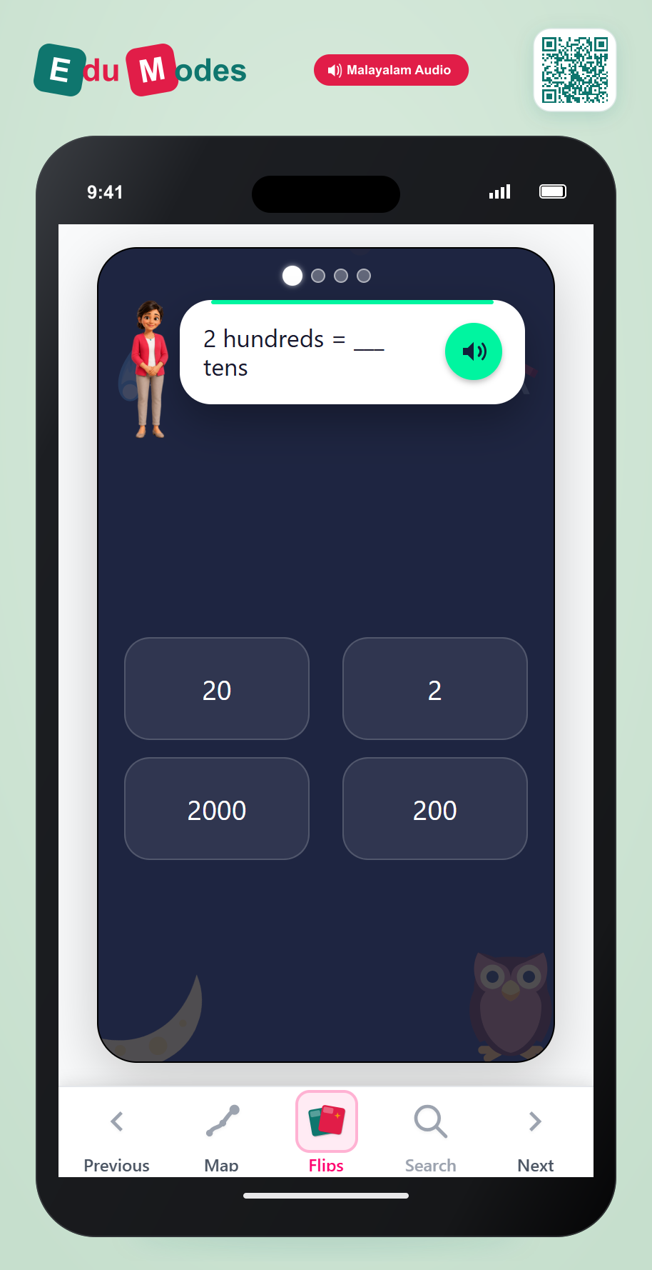 Mixed Place Value Review (Malayalam) - Interactive Learning Game Preview