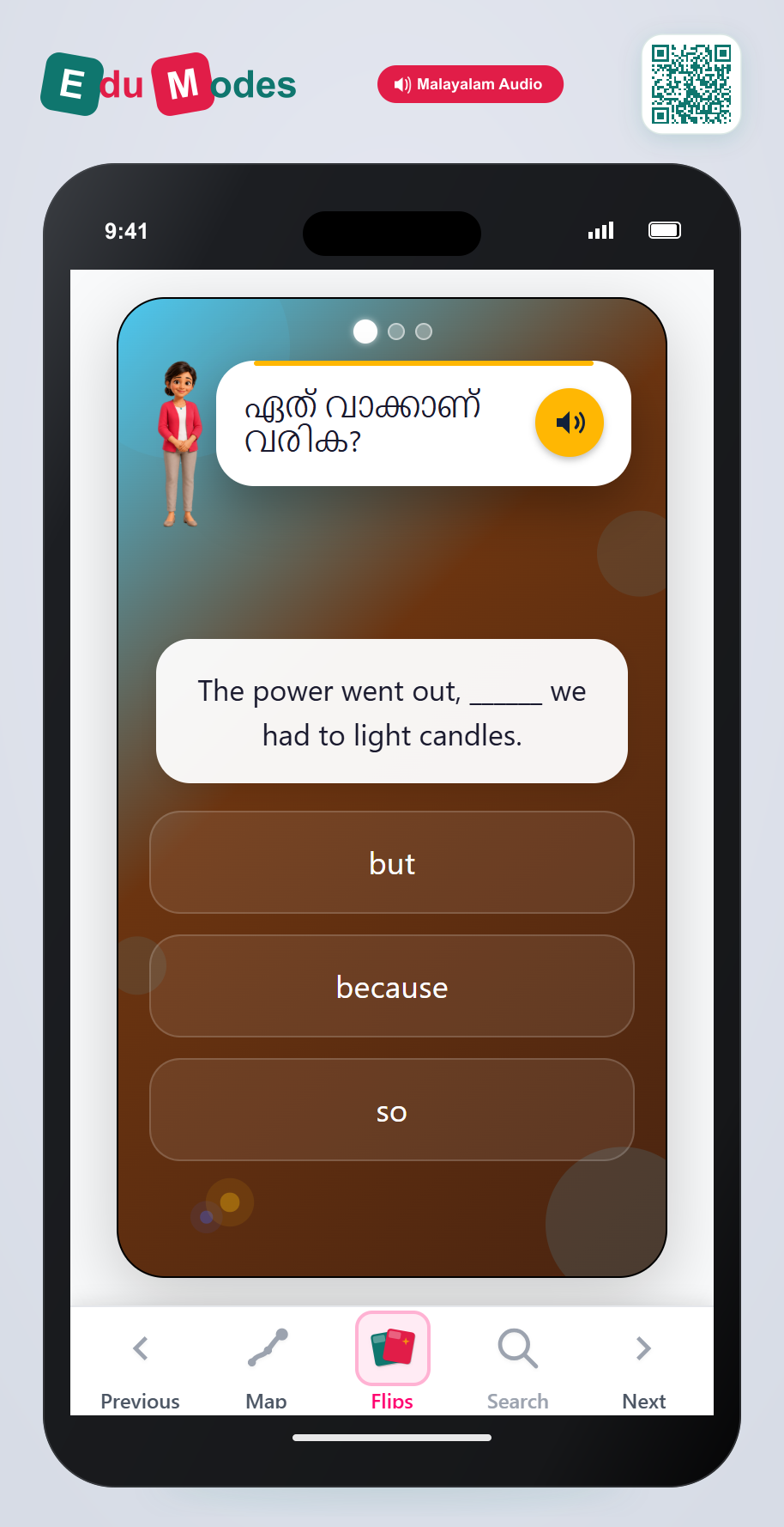 Match causes and effects - Review (Malayalam) - Interactive Learning Game Preview