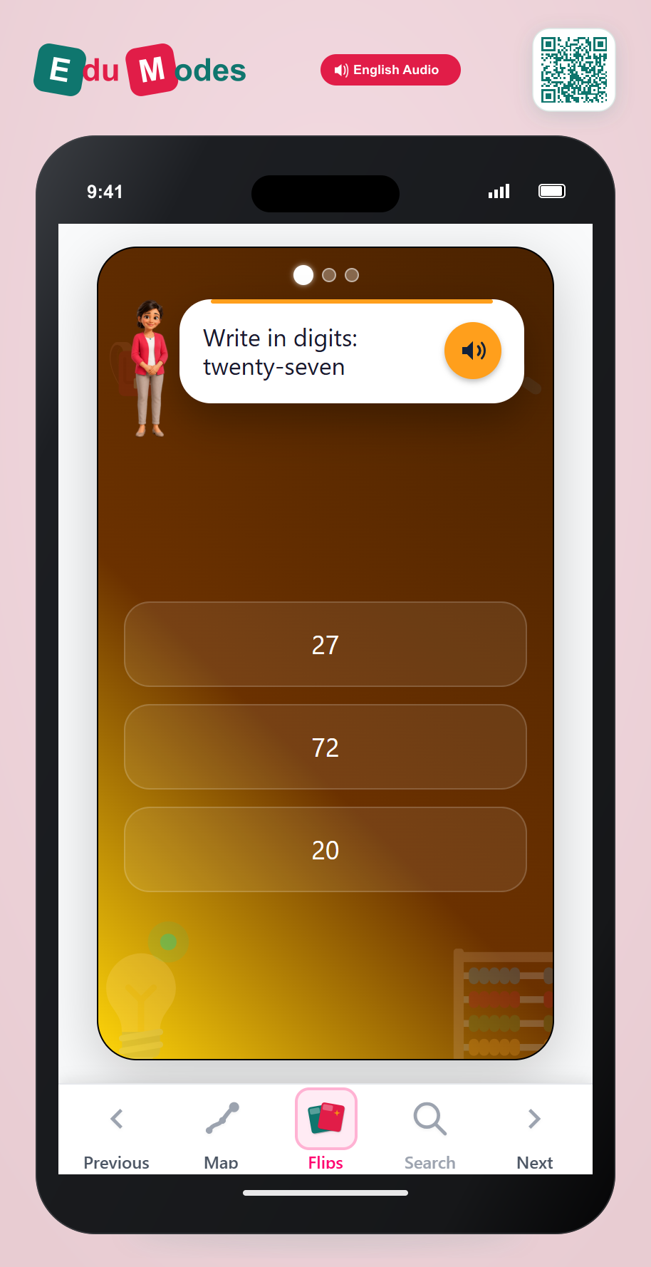 2-Digit Word to Digits - Interactive Learning Game Preview