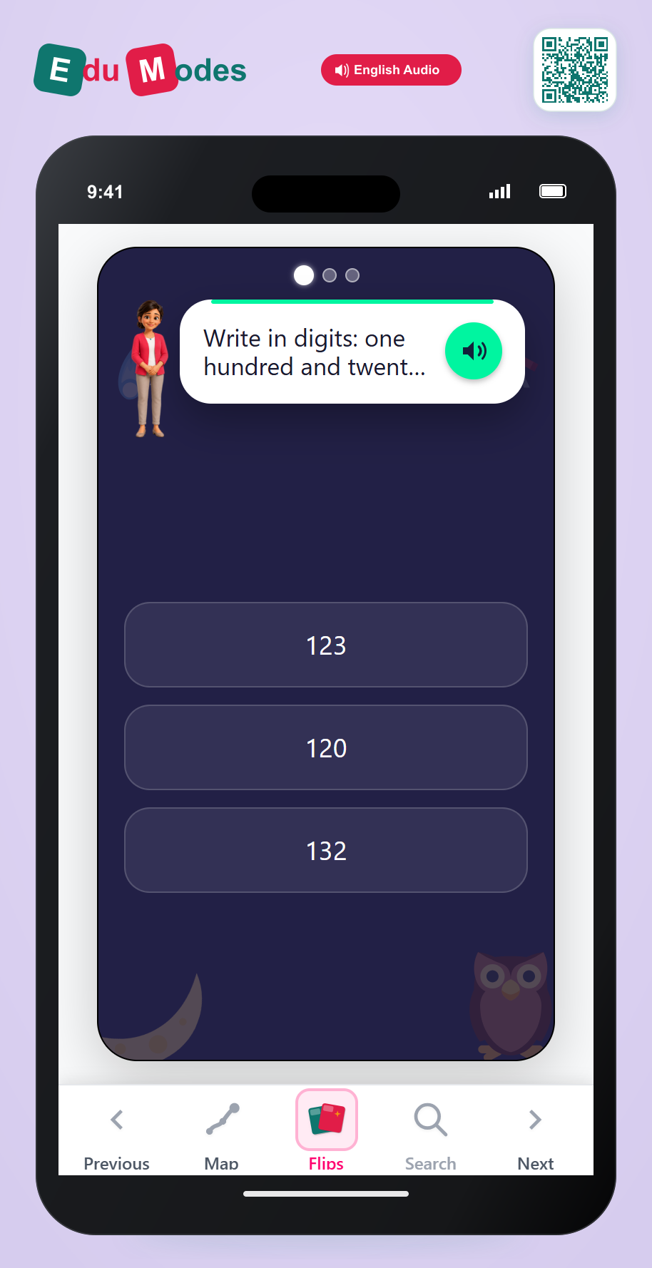3-Digit Word to Digits - Interactive Learning Game Preview