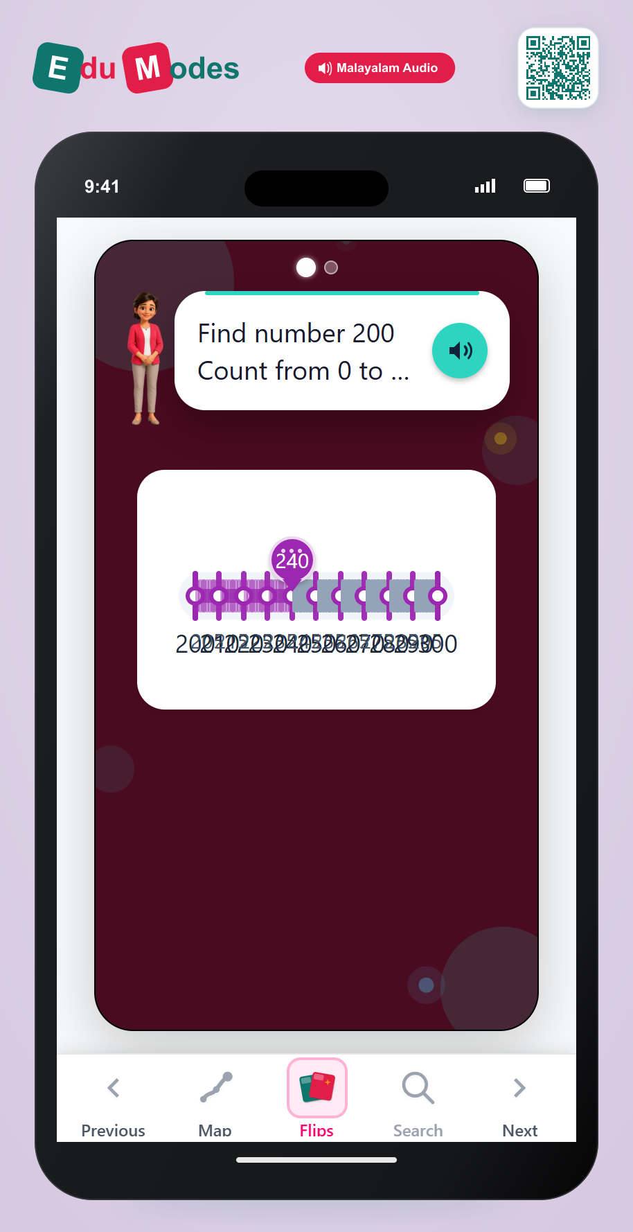 Rounding to Nearest 100 (Malayalam) - Interactive Learning Game Preview