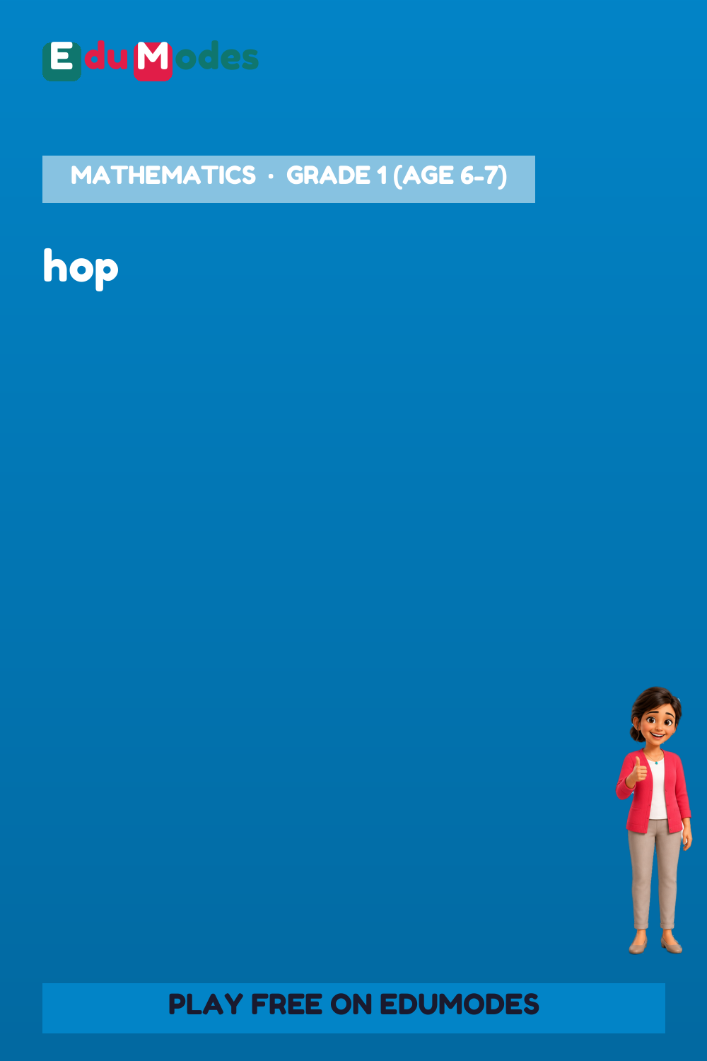 Counting Up by 3s and 5s Skip Counting Hops - Interactive Learning Game Preview