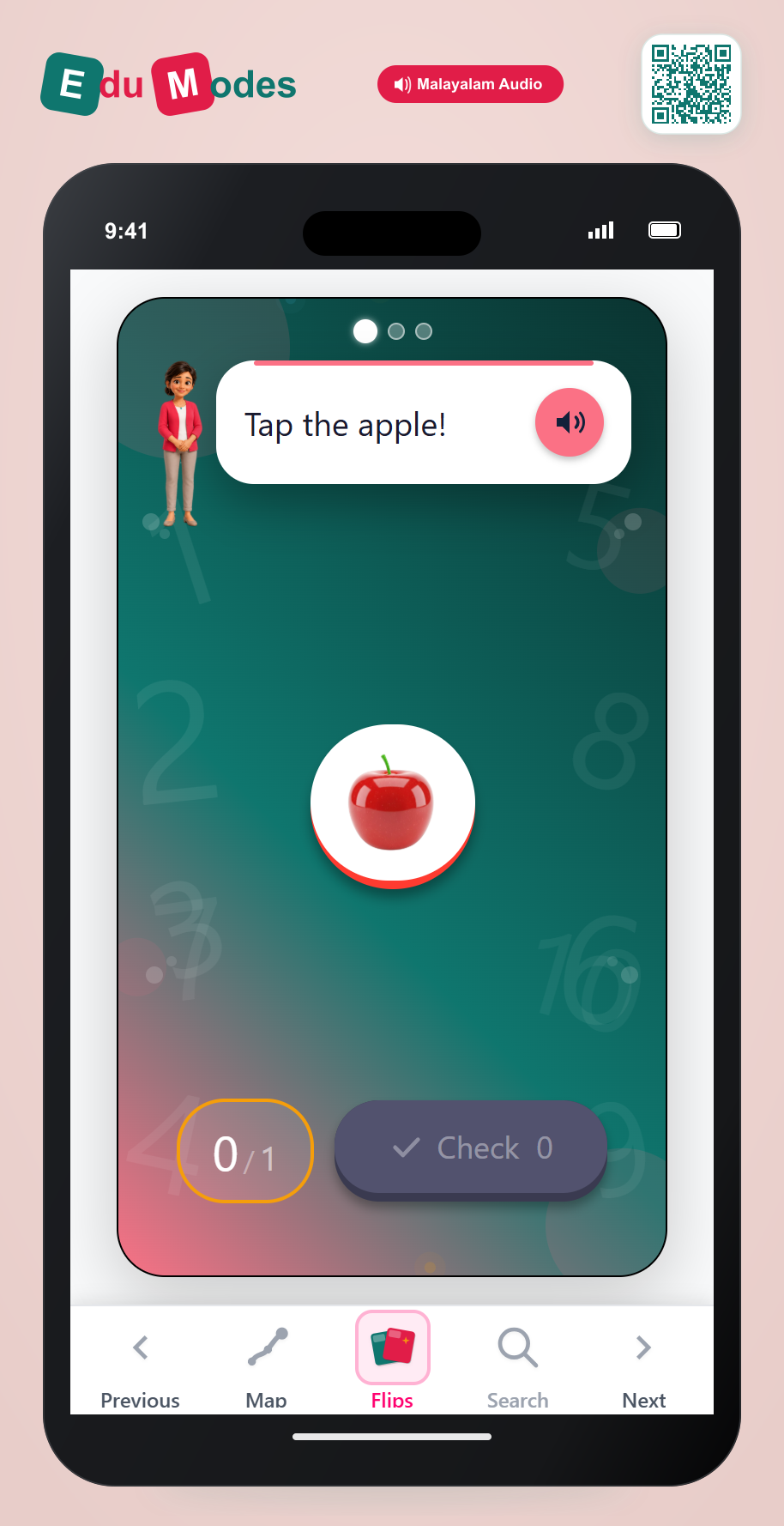Count 1 to 3 Fruits - Interactive Learning Game Preview