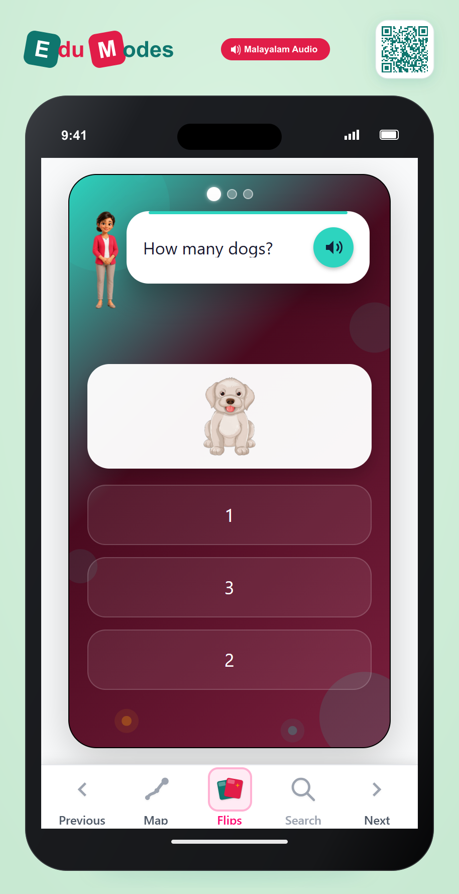 How Many Animals 1 to 3 - Interactive Learning Game Preview