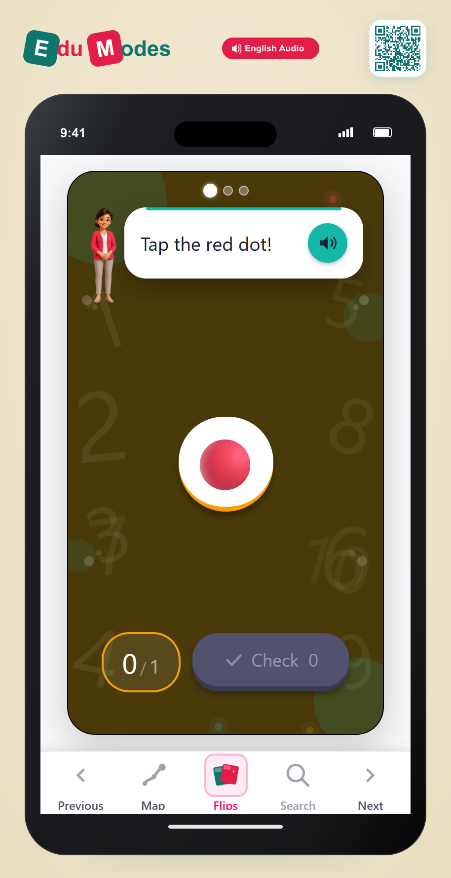 Tap to Count 1 to 3 Dots - Interactive Learning Game Preview