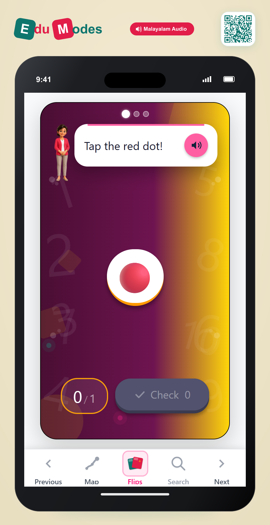 Tap to Count 1 to 3 Dots - Interactive Learning Game Preview