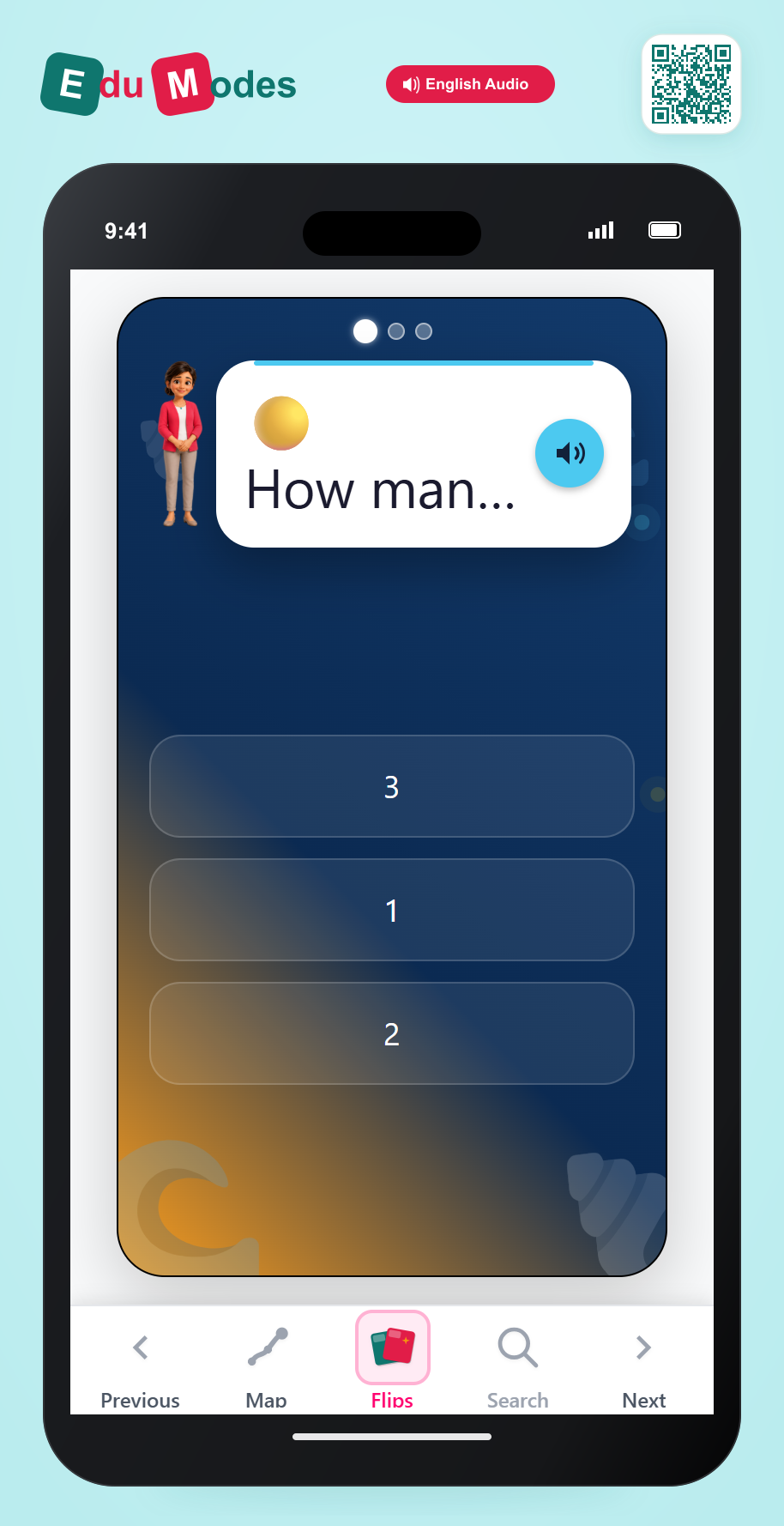 How Many Dots 1 to 3 - Interactive Learning Game Preview