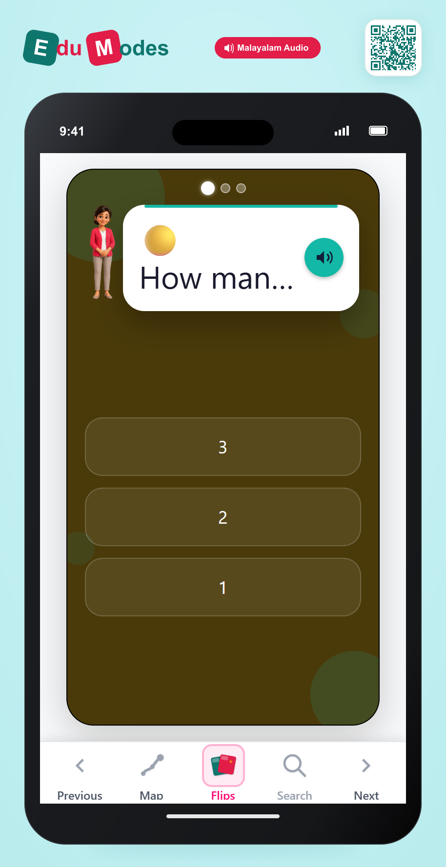 How Many Dots 1 to 3 - Interactive Learning Game Preview