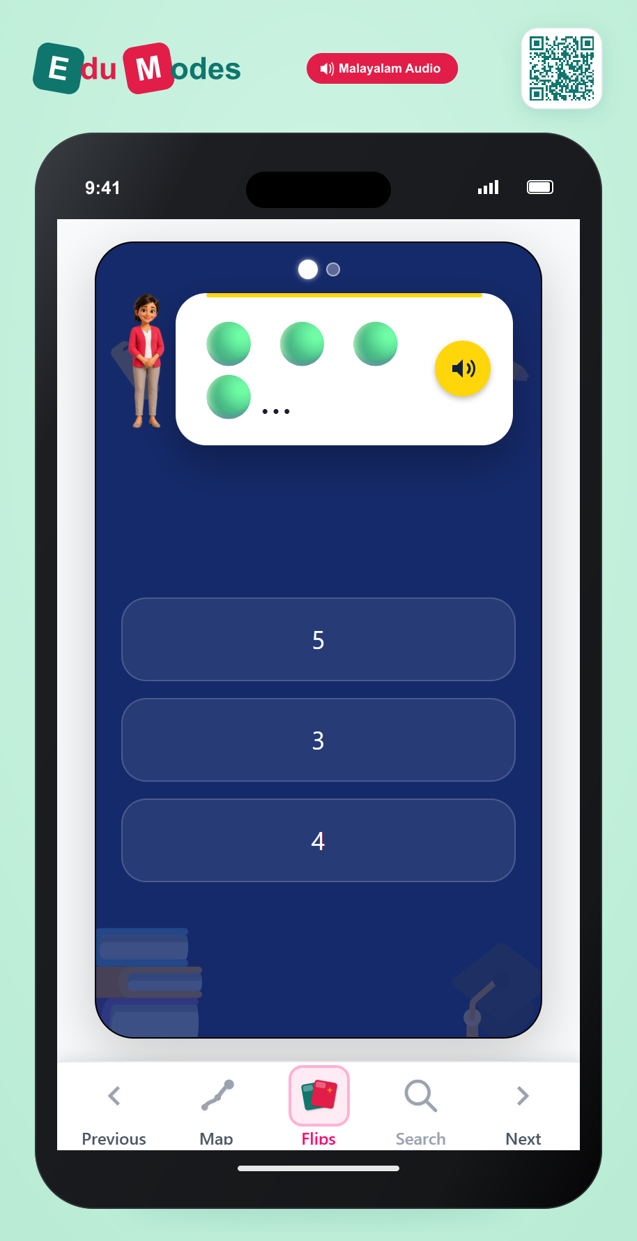How Many Dots 4 to 5 - Interactive Learning Game Preview