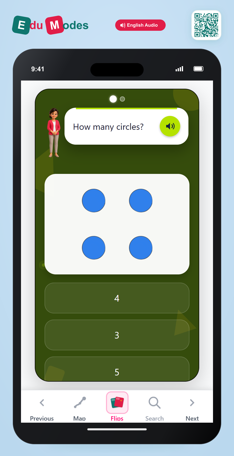 How Many Shapes 4 to 5 - Interactive Learning Game Preview