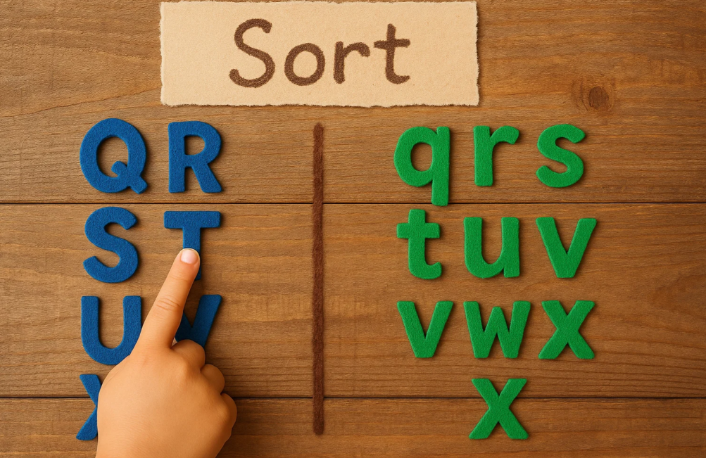 Sort Letters Q to X
