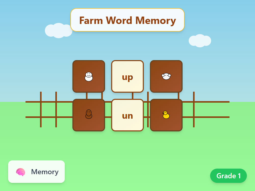 Farm Word Memory