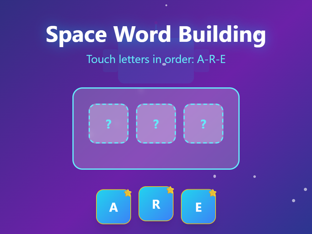 Space Word Building