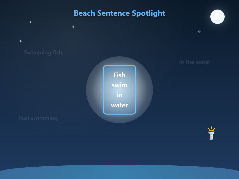 Beach Sentence Spotlight
