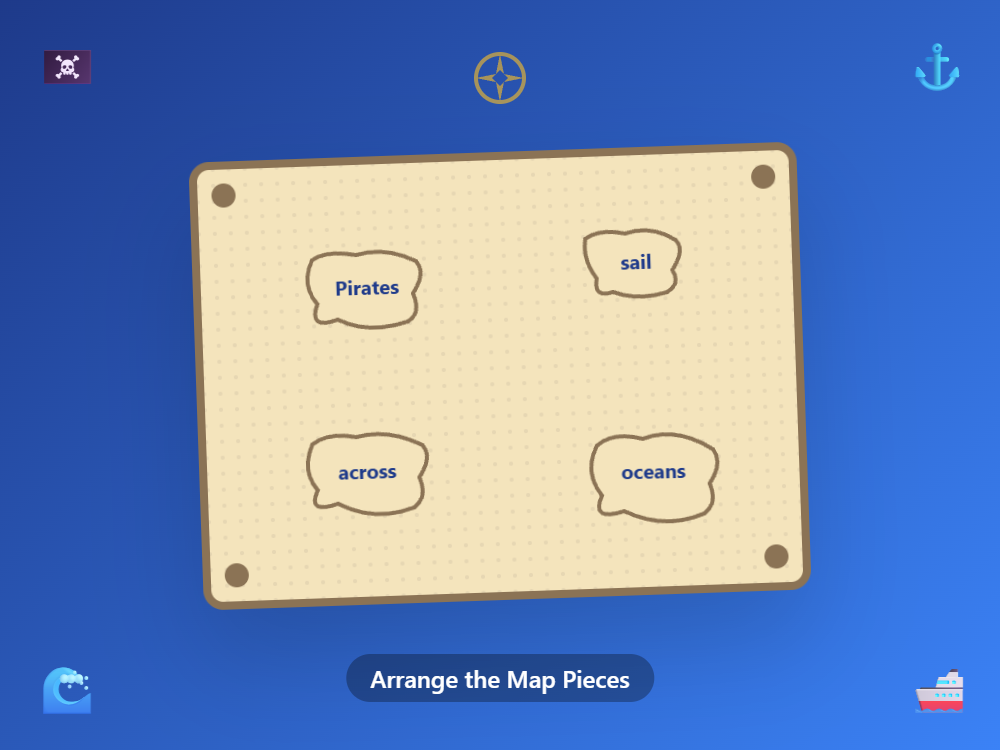 Pirate Sentence Treasure