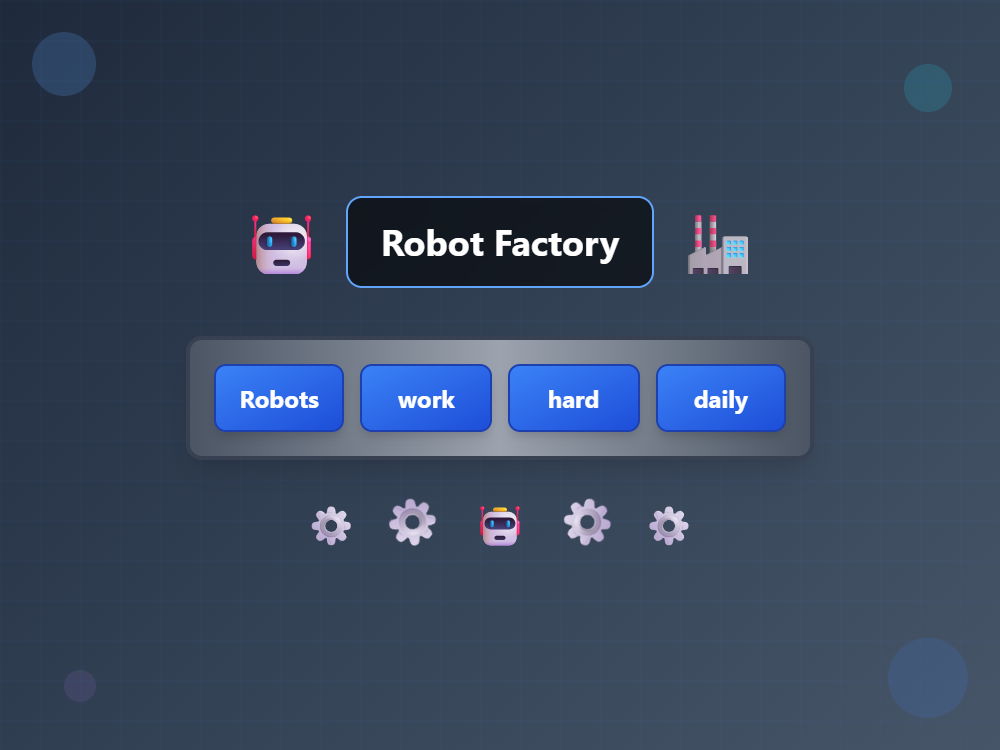 Robot Sentence Assembly