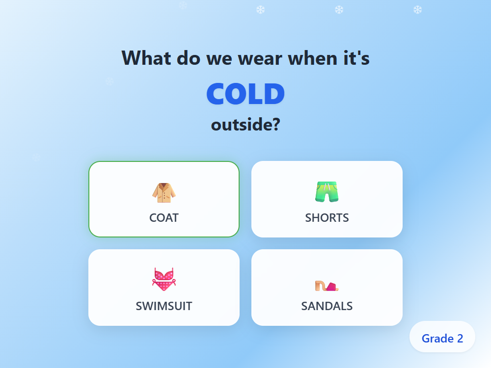 Cold Weather Words