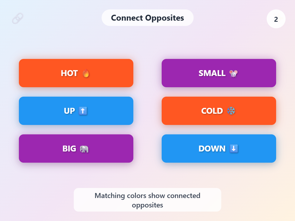 Opposite Words Game