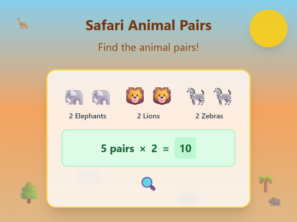 Safari Animal Pairs