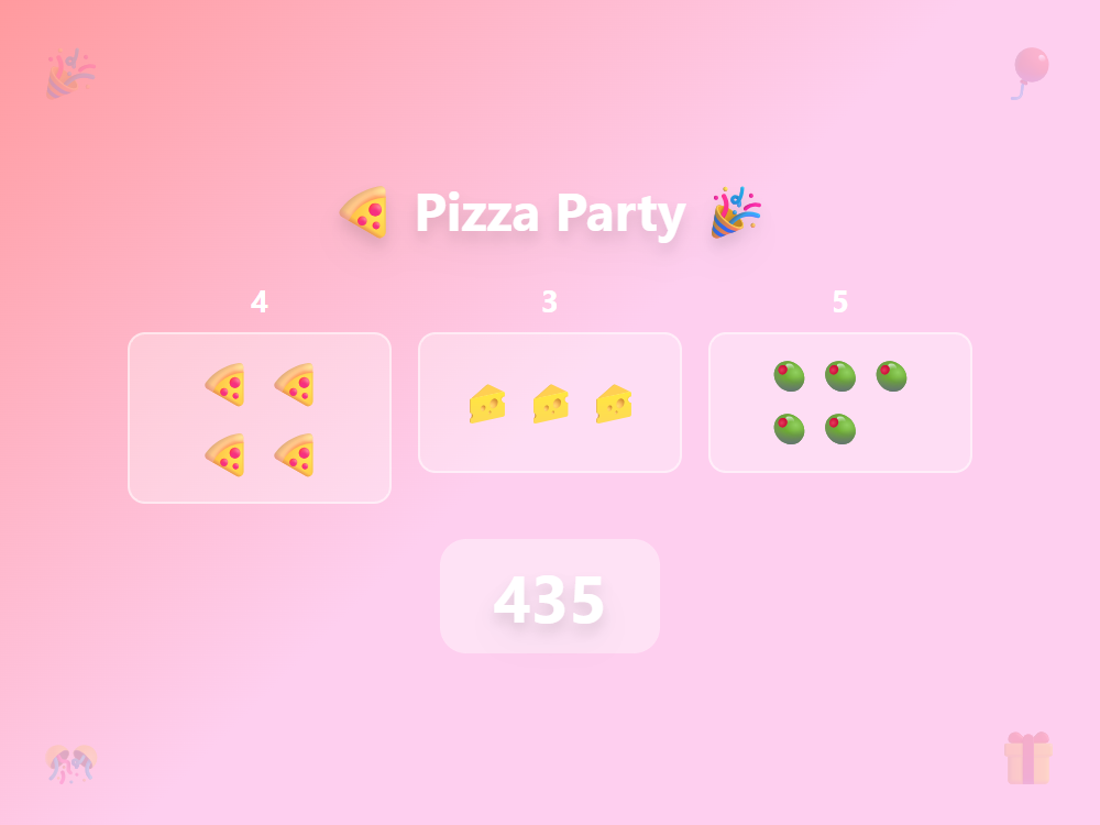 Pizza Party Order