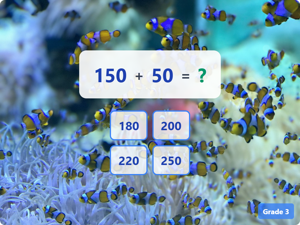 150 + 50 = ?