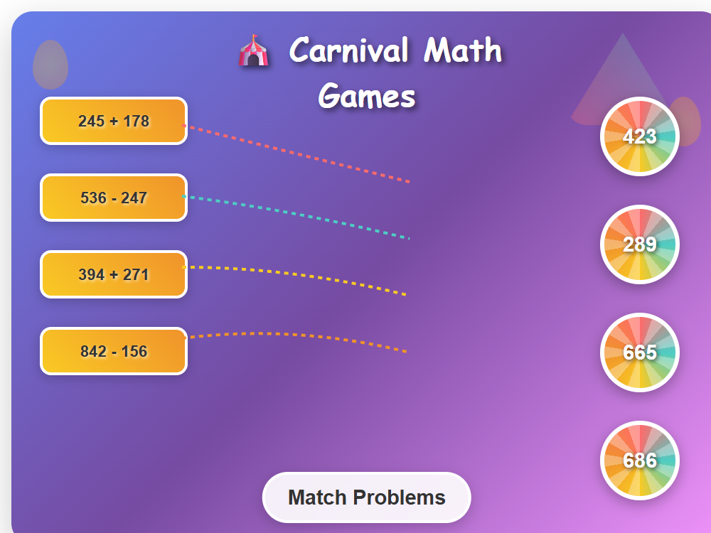 Carnival Math Games