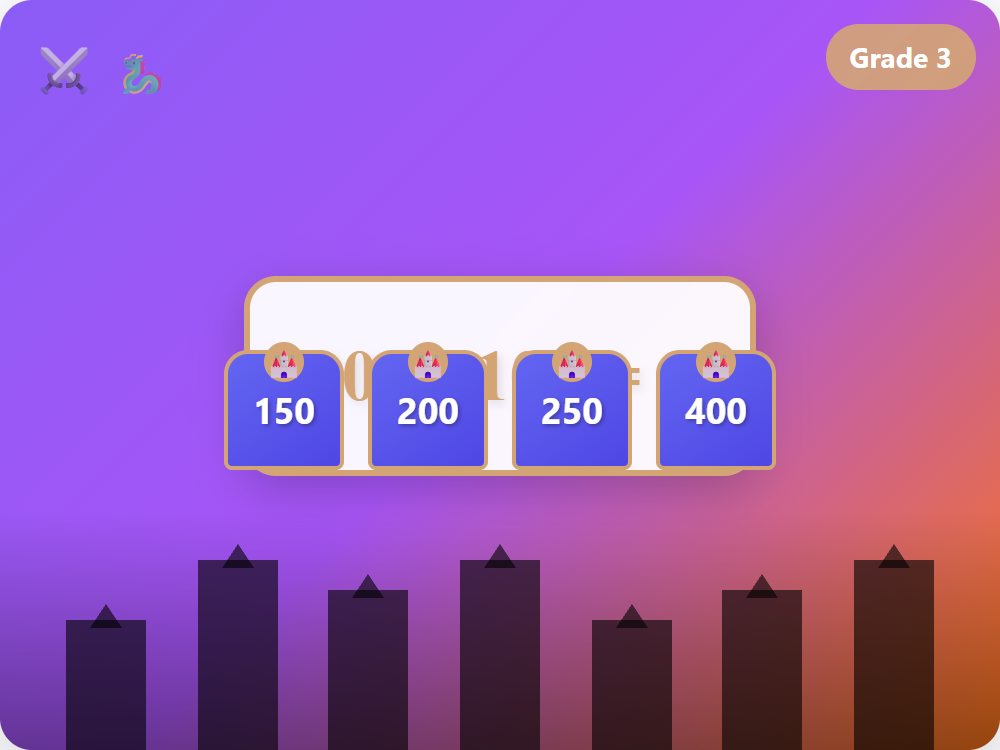 Castle Subtraction 300