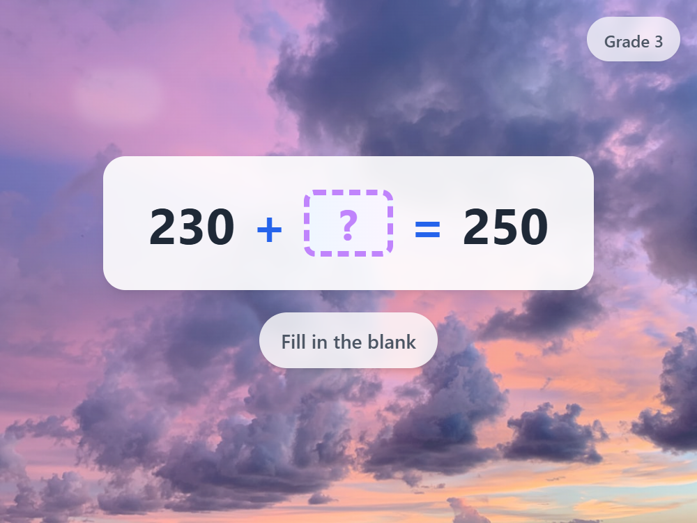 Cloud Number Addition