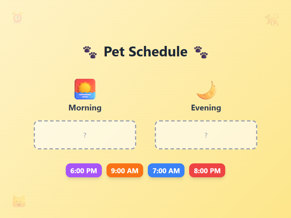Pet Care Schedule