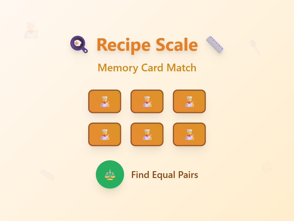 Cooking Recipe Scale
