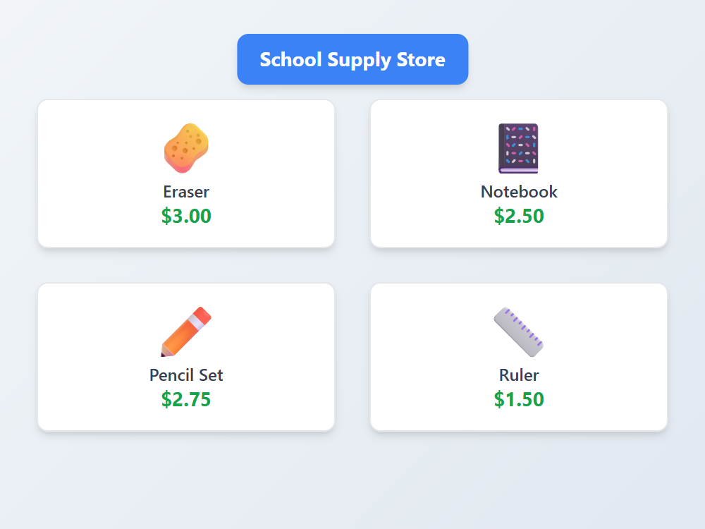 School Supply Store