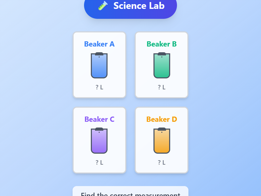 Science Lab Measurements