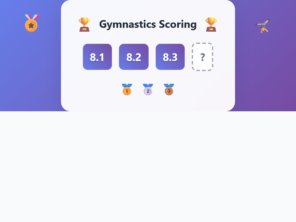 Sports Score Decimals