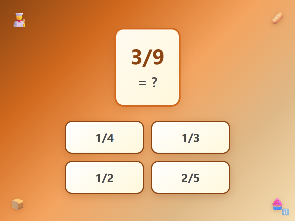 Three Ninths Equivalent