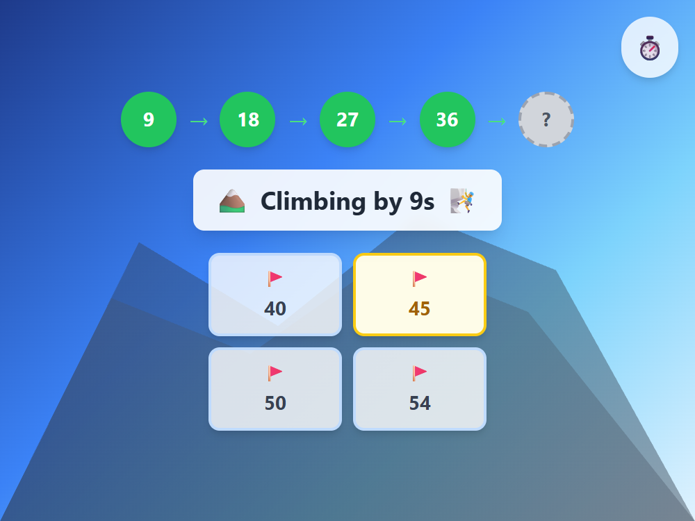 Mountain Climbing Nines