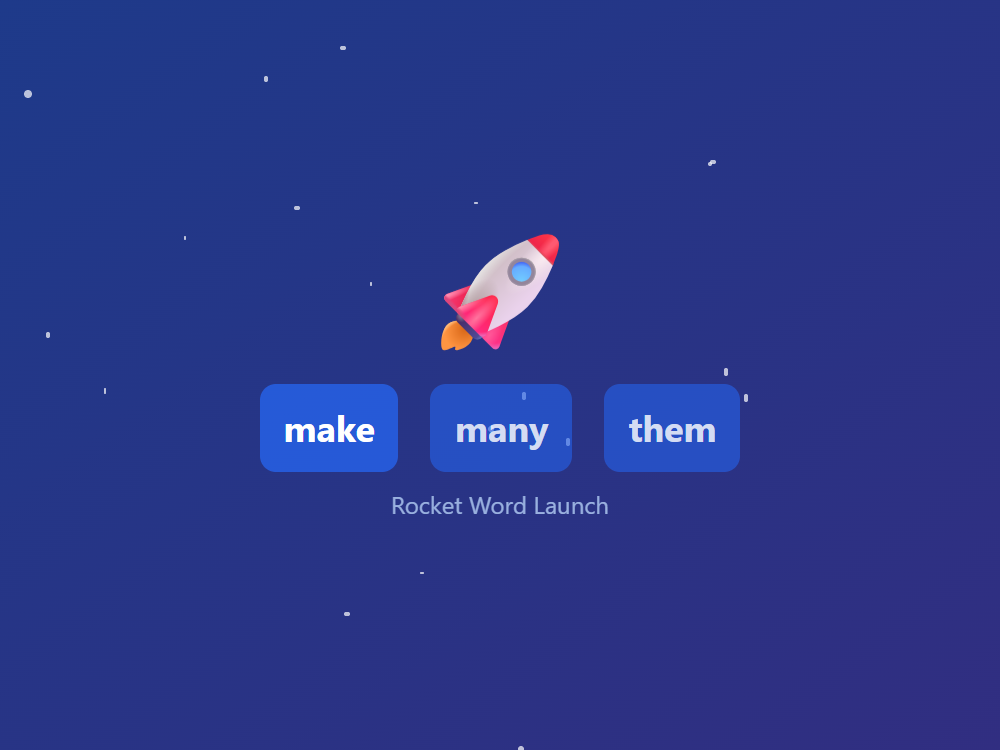Rocket Word Launch