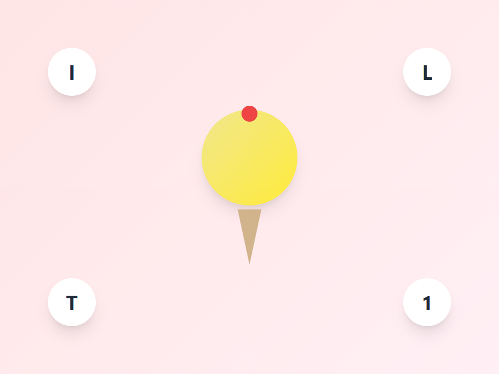 Ice Cream Letter Find I