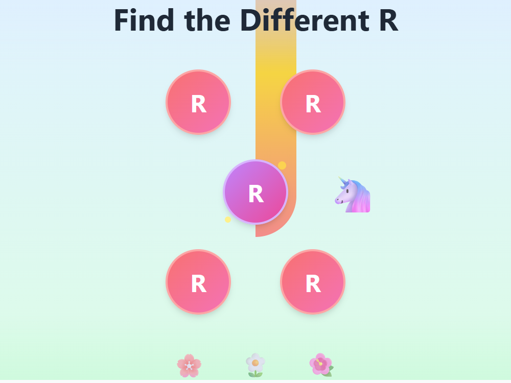 Rainbow Letter Hunt R