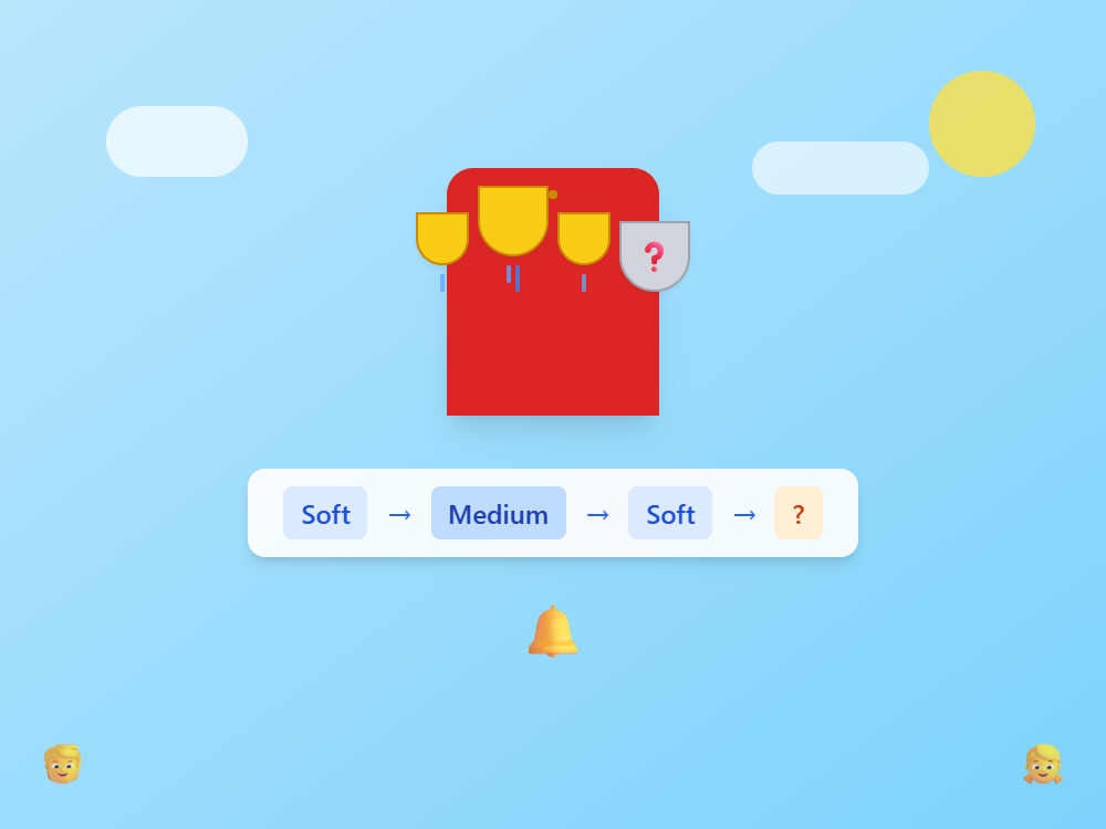 Ring the playground bells in pattern!