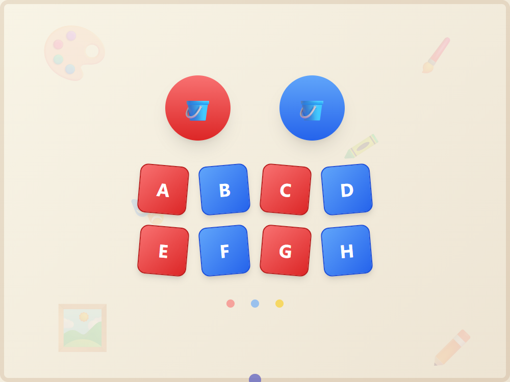 Colorful Letters A-H