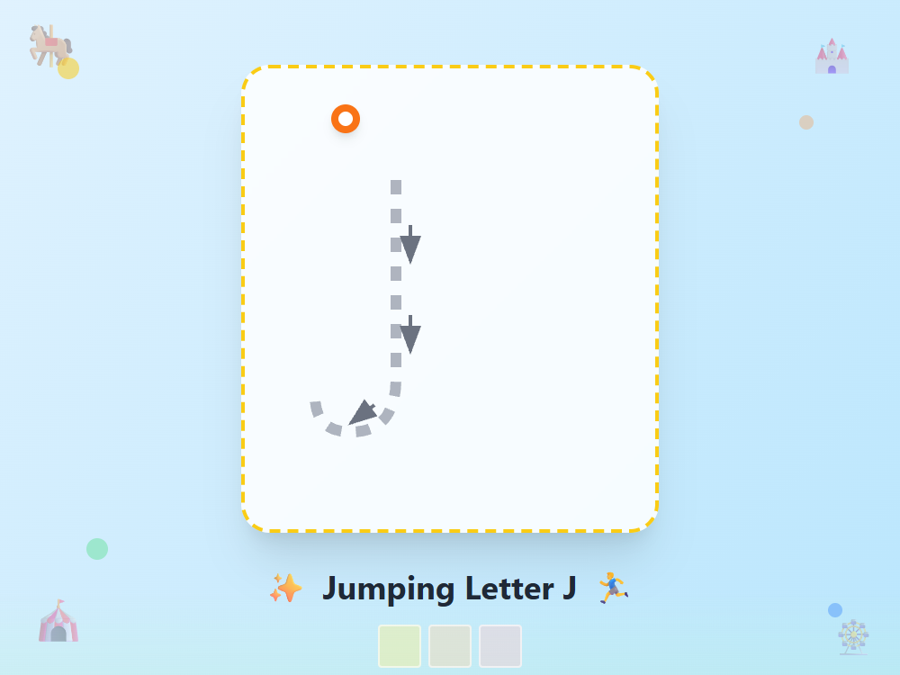 Jumping Letter J