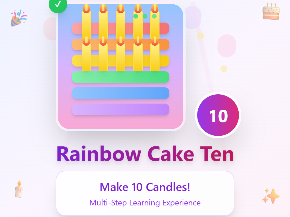 Rainbow Cake Ten
