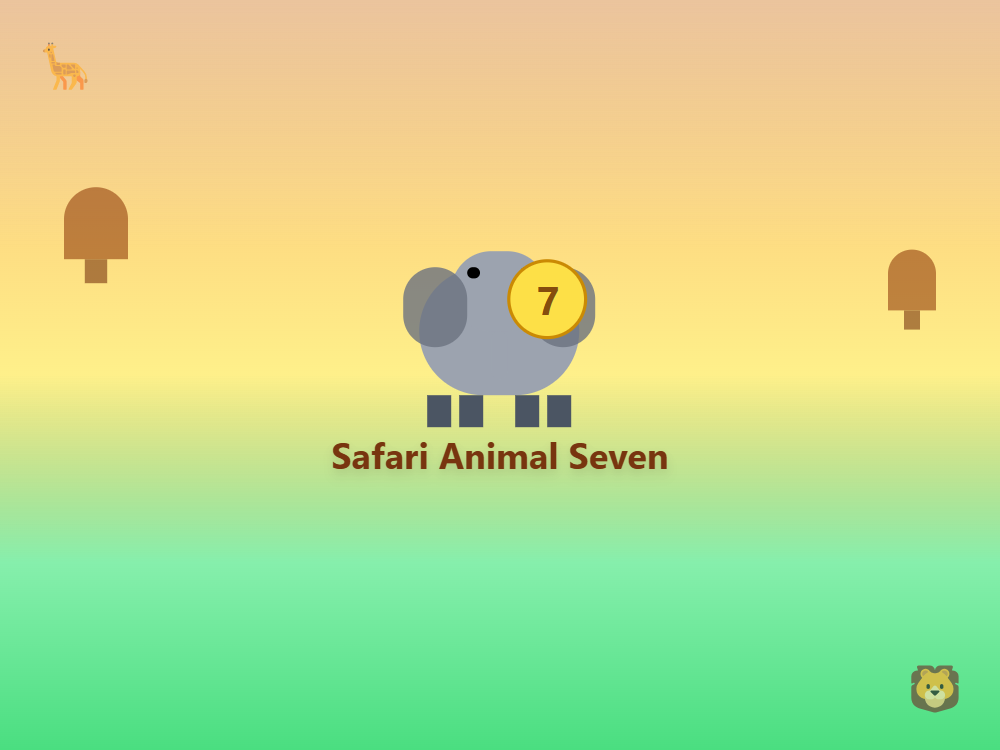 Safari Animal Seven