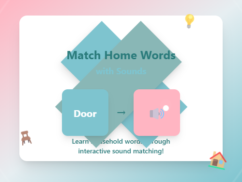 Match Home Words With Their Sounds