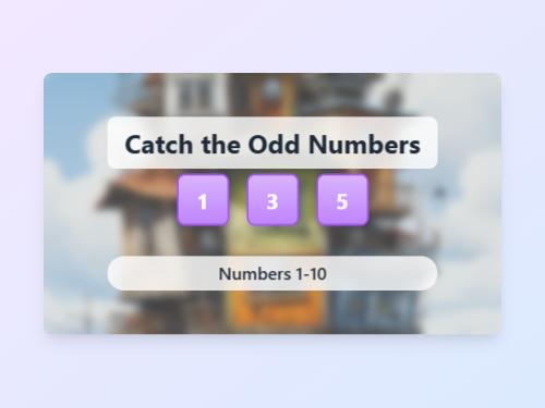 Catch Odd Numbers 1-10