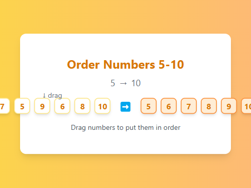 Order Numbers 5-10 Advanced Set