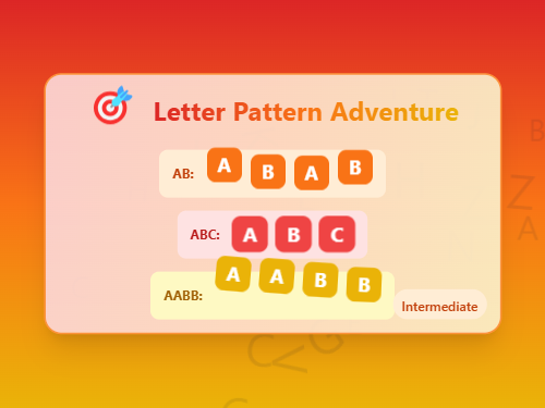 Complete Letter Patterns A to H